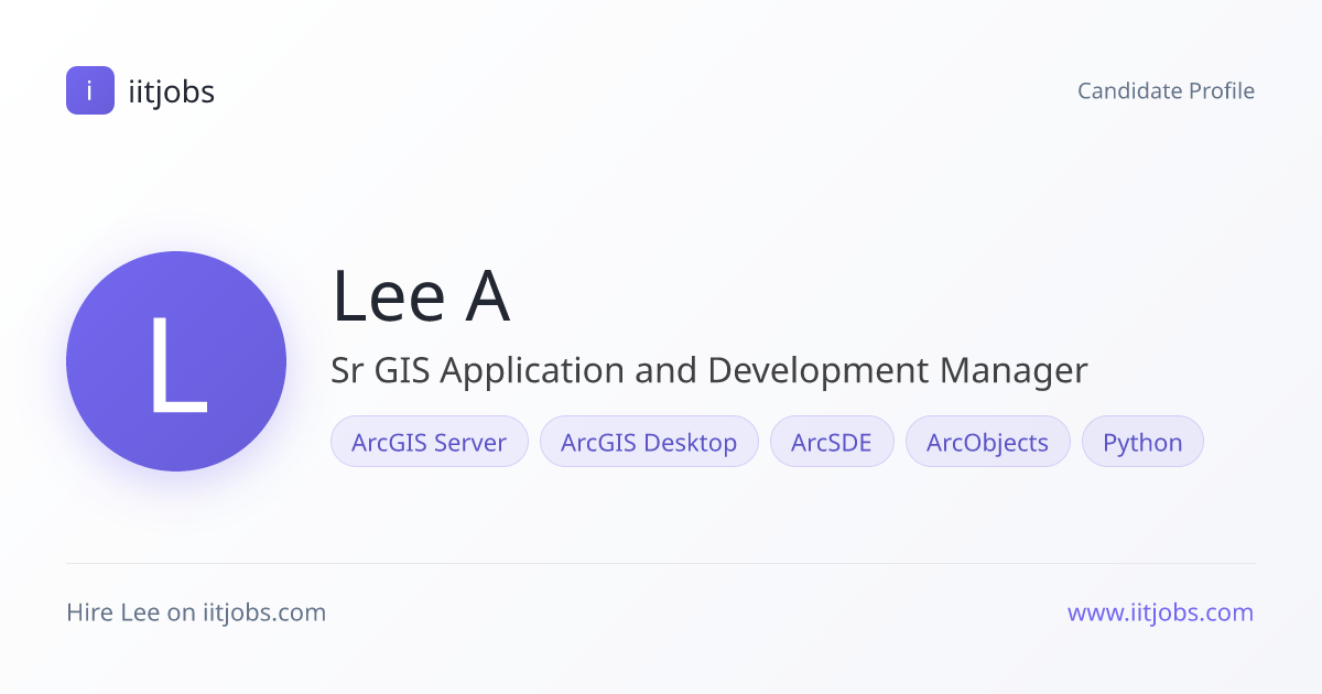 Lee A Graham — Sr GIS Application and Development Manager in Houston ...